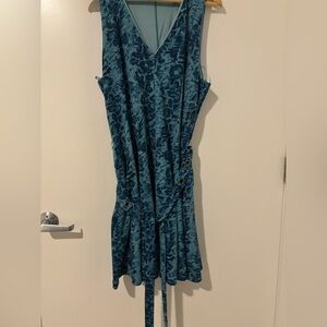 Simply Vera Vera Wang Blue Sleeveless V-Neck Sundress